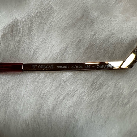 Fendi Red and Brown Sunglasses - Picture 10 of 12